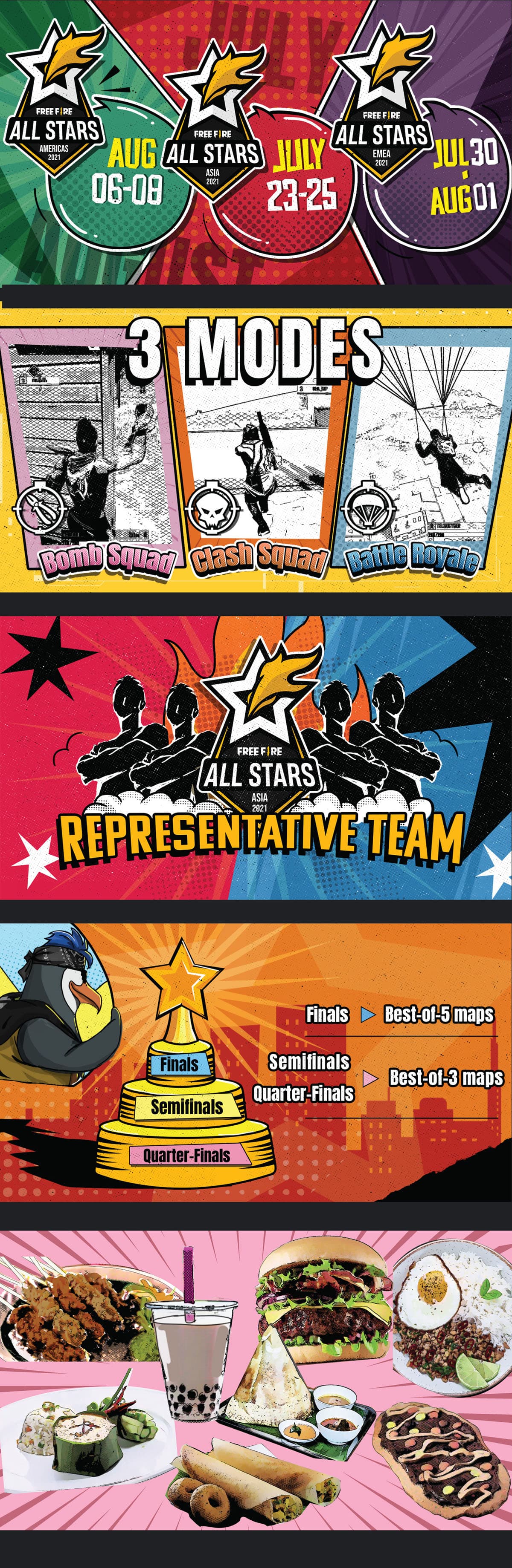 【Free Fire】2021 All stars_Asia